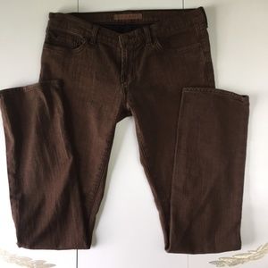 J Brand Brown Straight Leg Jeans 30